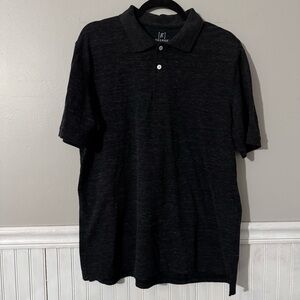 George Men’s Black Short Sleeve Polo Shirt Large Golf Cotton Polyester